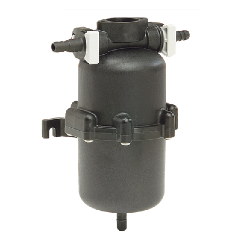 Mini tanque acumulador con capacidad de hasta 0.65 litros.