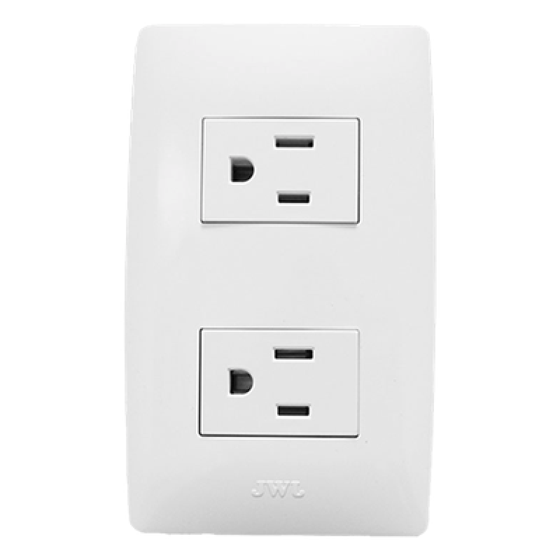 Contacto Dúplex de 127 V~60 HZ 15 A / Color Blanco.