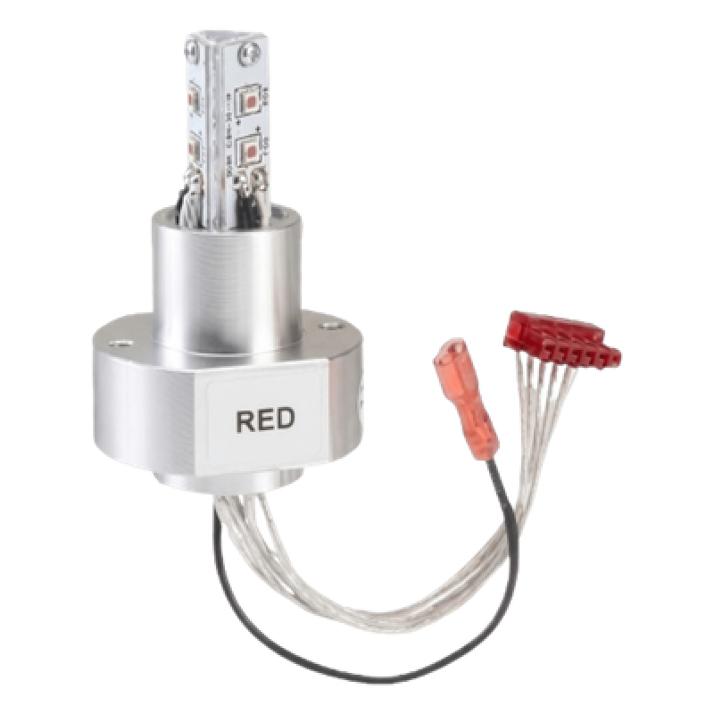 Tubo estroboscopico para series de luminarias modelo 191XL, 225XL, 27XL, Reemplazo directo del "LED Array" o matriz de diodos LED. Color Rojo
