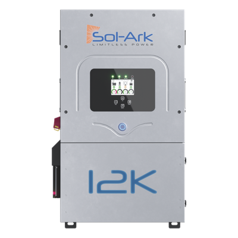 Inversor Híbrido / 12 kW / 220 VCA / Fase Dividida / IP65 / 48 VCC / MPPT Dual / 13 kW FV / Transferencia 4 ms