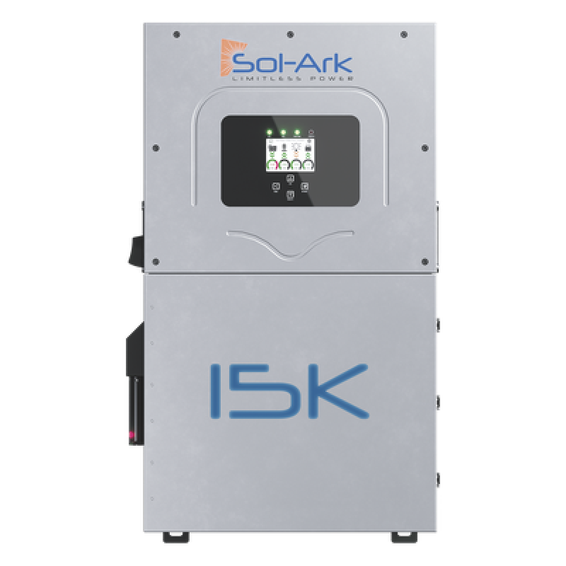 Inversor Híbrido / 15 kW / 220 Vcc / Fase Dividida / 19.5 kWp FV / 3 MPPT / IP65 / 48 Vcc Baterías