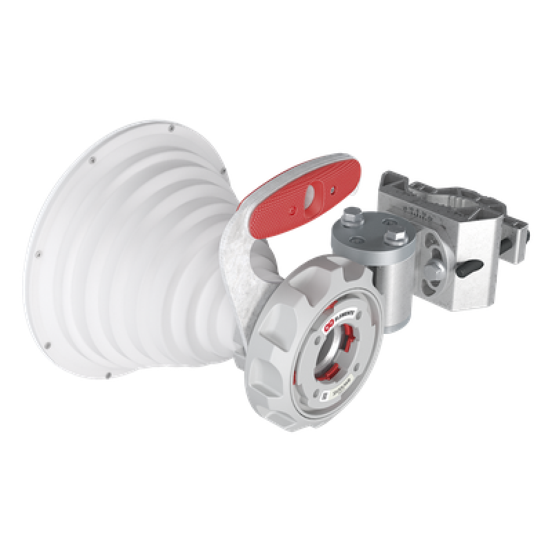 Antena Sectorial Simétrica de 30° / 2x2 / Rango de Frecuencia Extendido: 4900 - 7125 MHz / Ganancia de 18 dBi / Lista para Adaptadores Twistport / Protección IP65