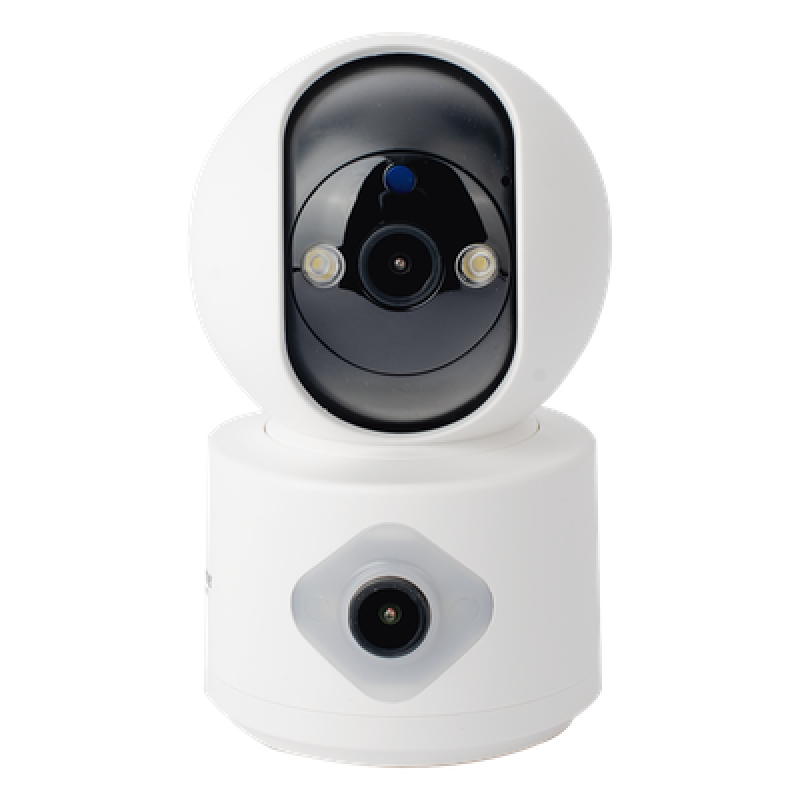 Cámara IP WiFi / Doble Lente 3MP / Pan 320° / Tilt 70° / Autoseguimiento / IR 10 m (32.8 ft) / Audio Bidireccional / microSD 128GB
