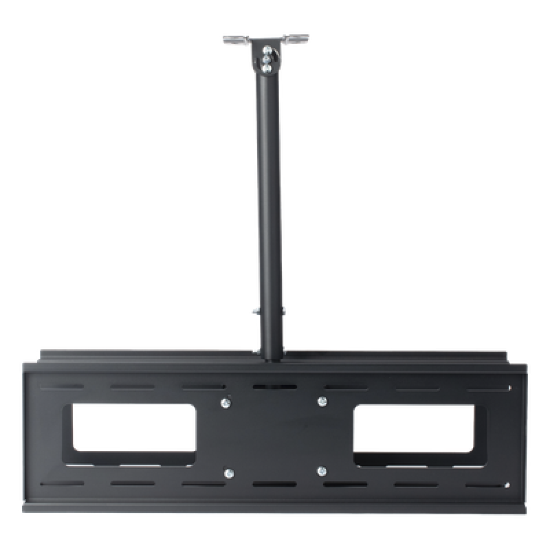 Montaje de Techo Universal Doble para Monitores de 32 a 65" / Soporta hasta 60 kg x pantalla / Vesa 600 x 400/ Acero / Montaje Telescopico de 50 cm hasta 90 cm