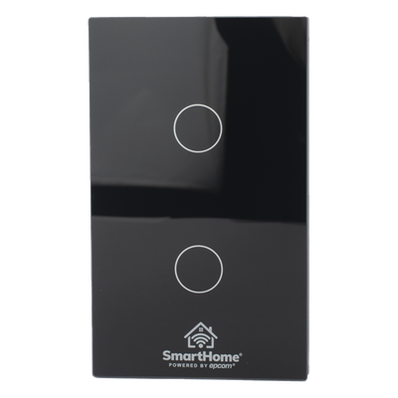 (ZigBee) Apagador switch inalámbrico ZigBee, control de 2 regresos de carga, 110V