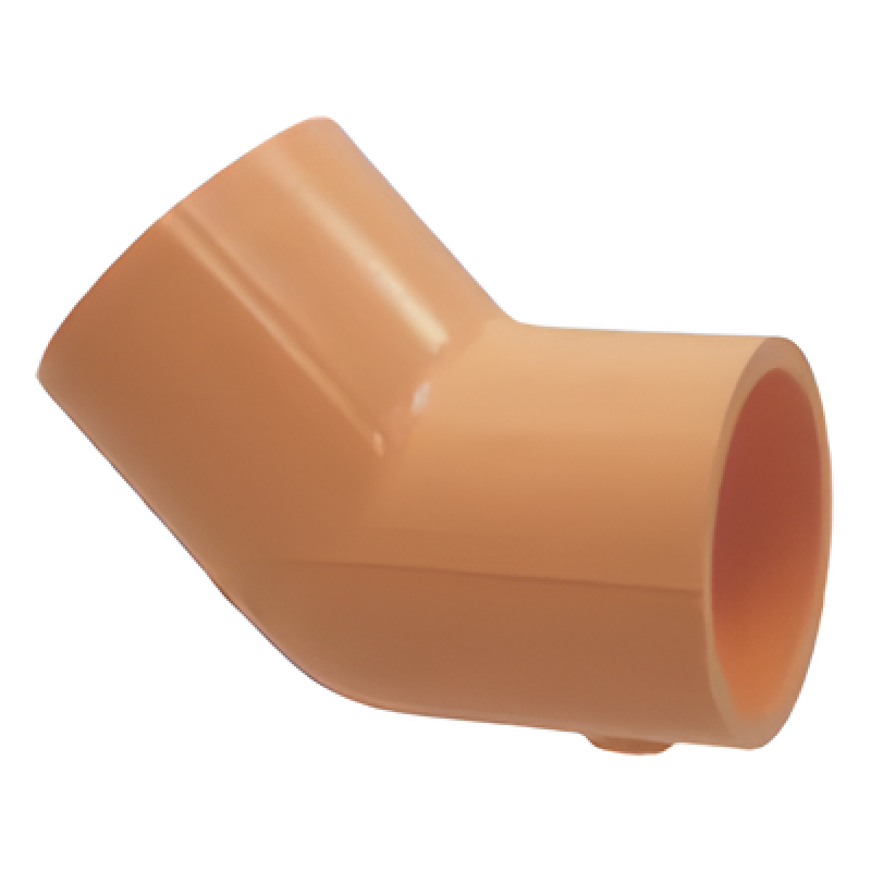 Codo 45° / ¾ pulgada / Tubería de Aspiración para Detectores de Humo / CPVC Cédula 40 / Precortado 10 o 15 pies (32.8 o 49.2 ft)
