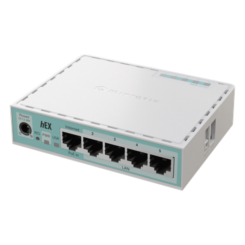 (Hex Version 2024) Router con 5 Puertos Gigabit Ethernet, 1 Puerto USB / CPU ARM Doble Nucleo/ RAM 512 MB/ Balanceo de Cargas