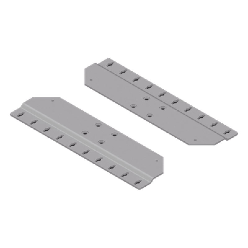 Soporte de Montaje en Pared / Aluminio / RAL 7035 / Espesor 2.5 mm / Sin Perforación de Gabinete