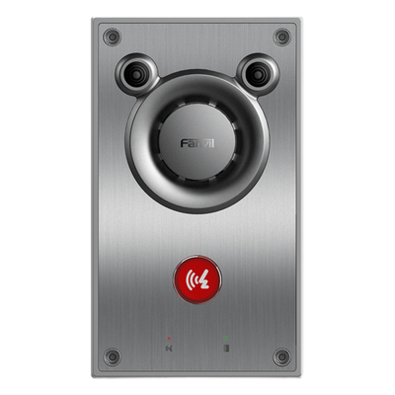 Intercomunicador IP de Emergencia / Altavoz 10W / 2 Líneas SIP / IP66 e IK10 / PoE 802.3af / Rango -40°C a 70°C
