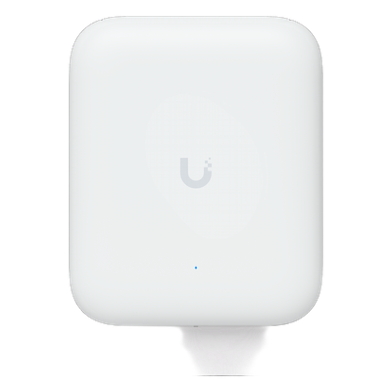 Access Point UniFi WiFi U7 Outdoor WiFi 7 802.11be Doble Banda, MU-MIMO 2x2 en Cada Banda, Puerto de 2.5 GbE, Antena Sectorial Integrada de 90° en 2.4 GHz y 45° en 5 GHz, Conectores para Antenas Omnidireccionales (incluidas), No Incluye Inyector P