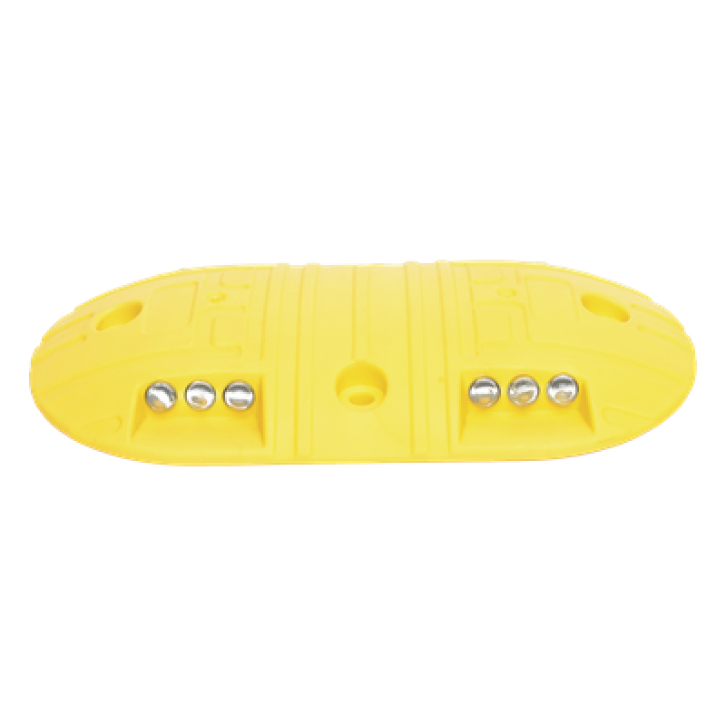 Boya Vial / Plástico Duradero / 20 Toneladas / LED Reflejantes / 4 Orificios / 8.7 x 4.7 x 1 pulgadas