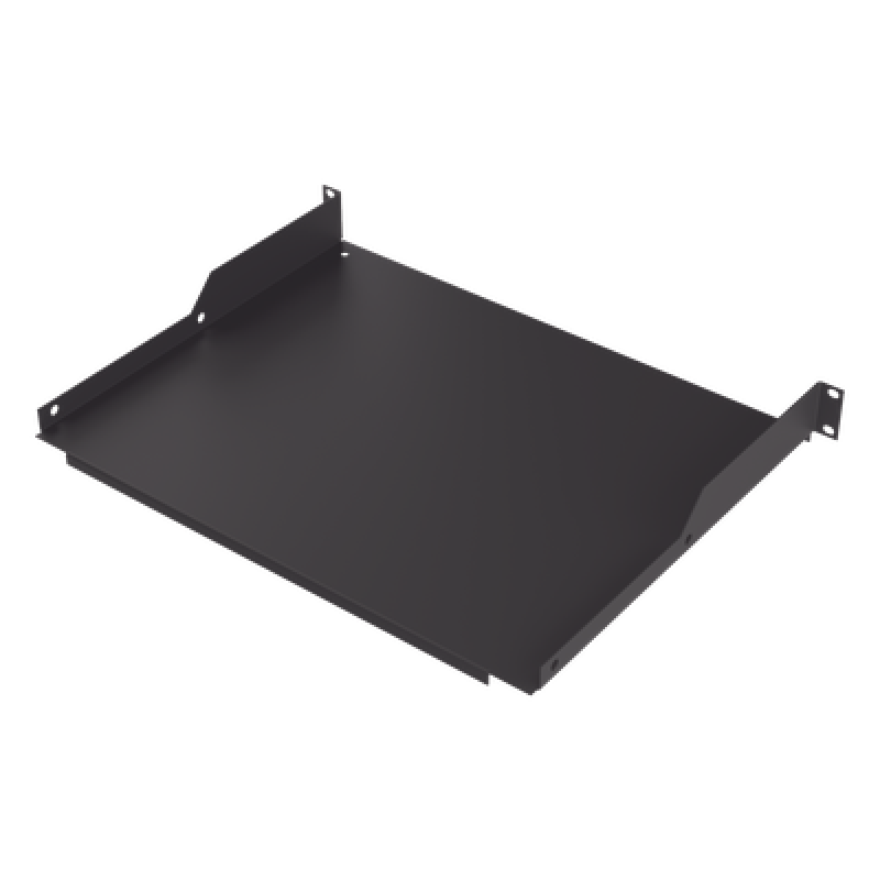 Charola para Soportar Equipos en Rack de 19 in, Profundidad de 34 cm, Color Negro, 1U