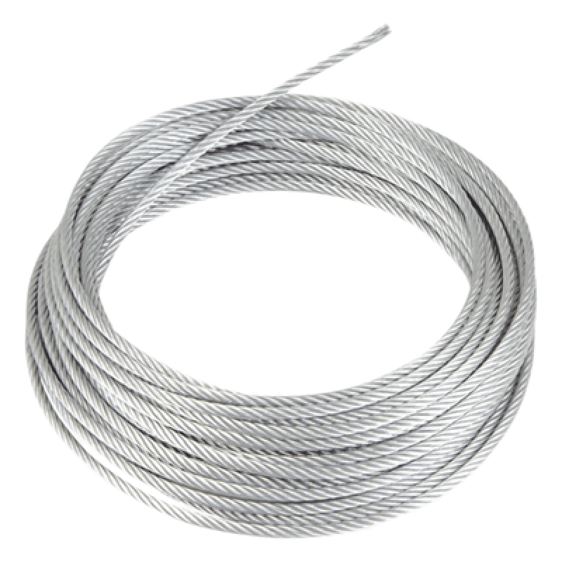 Rollo o carrete de 50 Metros de Retenida de 1/8" de Alta Resistencia, Galvanizado clase A.