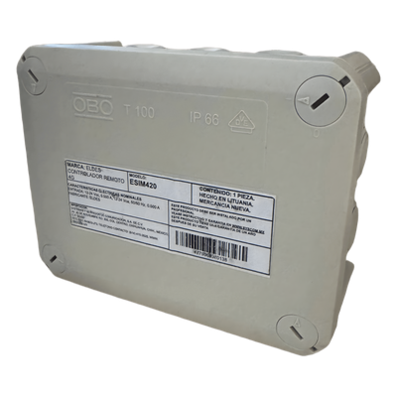 Controlador Remoto 4G / Activación por APP o Llamada / 2000 Usuarios / Caja NEMA IP67 / Doble Relé NO/NC / Registro 1000 Eventos