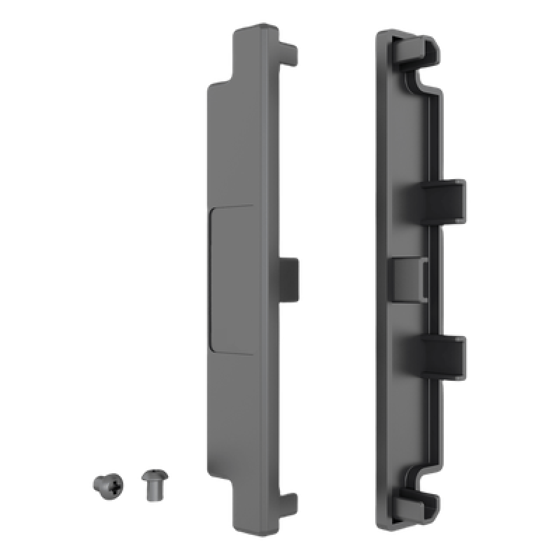 Tapa de cierre para riel / Diseño modular / Material ABS resistente a impactos / Acabado antirreflejo / Cierre seguro y duradero