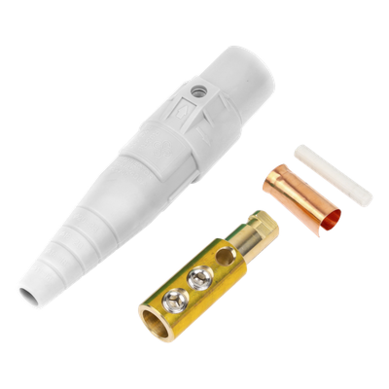 Conector Macho Camlock / 400 Amperes / 600V AC / Sección Cable 50-95 mm² / Abrazadera Compresión / Plástico Ingeniería / Múltiples Colores