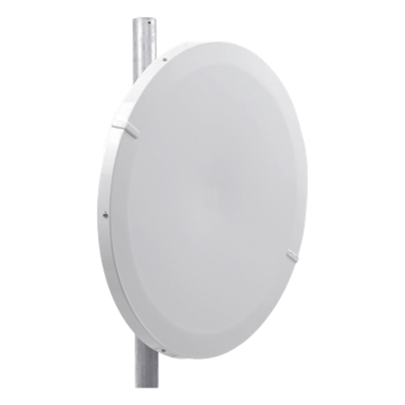 Antena Parabólica Direccional / 29 dBi / 4.9 - 6.4 GHz / Doble Polarización V/H / Plato Profundo 800 mm / Guía de Onda / Soporte Acero Inoxidable