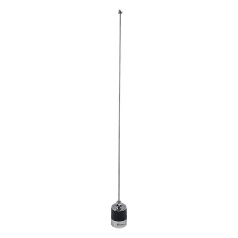 Antena Móvil VHF / Rango 144-174 MHz / Ganancia 3 dBi / Potencia 200 W / Longitud Ajustable 132 cm (51.2 in) / Montaje NMO 3/4'