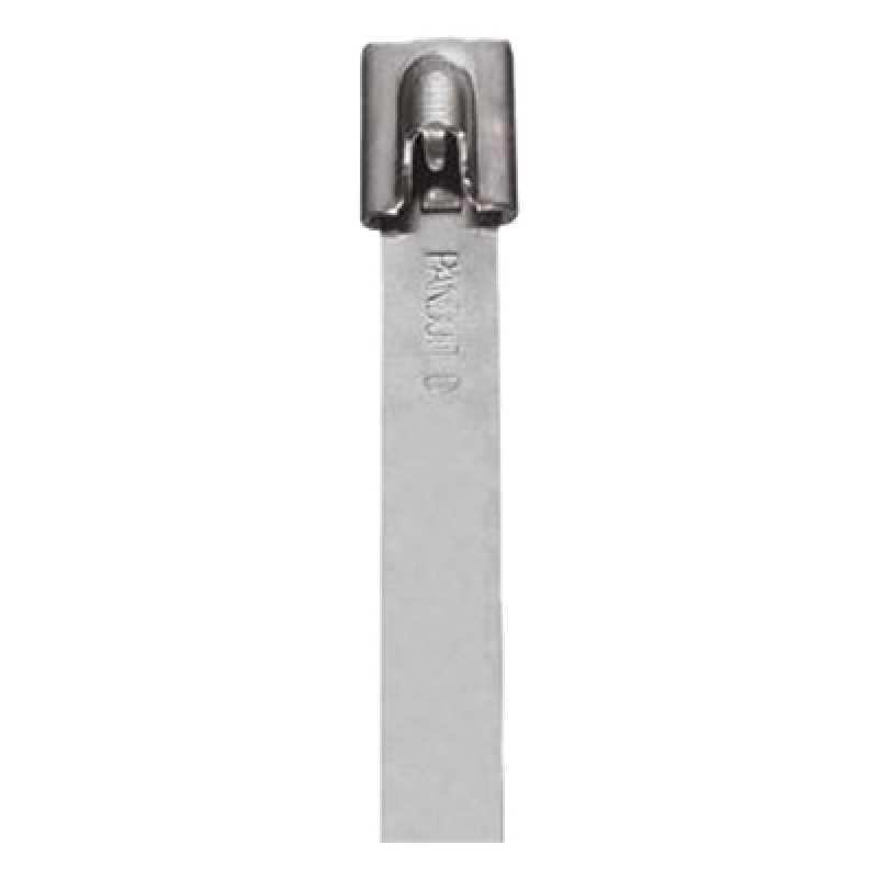 Cincho StrongHold de Acero Inoxidable Tipo 304, 679 mm largo x 7.9 mm ancho, Color Metálico, Paquete de 50pz