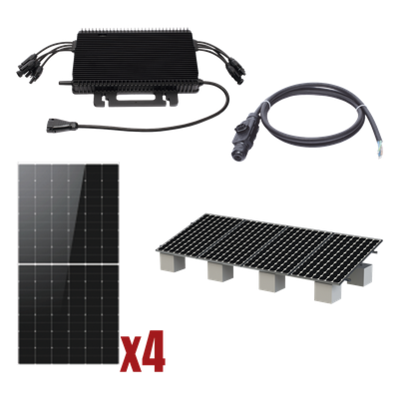 Kit Solar Interconexion / 2kW 220Vca / Microinversores HOYMILES / Montaje Incluido