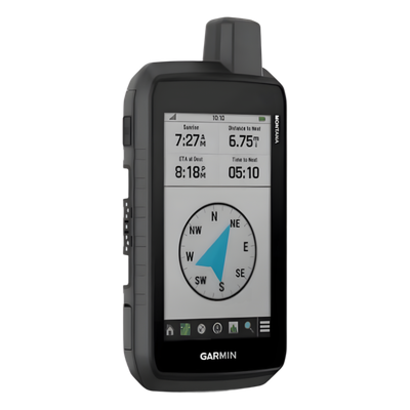Montana® 710 / Pantalla Táctil WVGA 5" / Vidrio Químicamente Reforzado / Resistencia al Agua IPX7 / MIL-STD-810 / Batería Ion Litio Hasta 24 horas / Sensores GPS-GLONASS-Galileo / Interfaz USB-C / Map