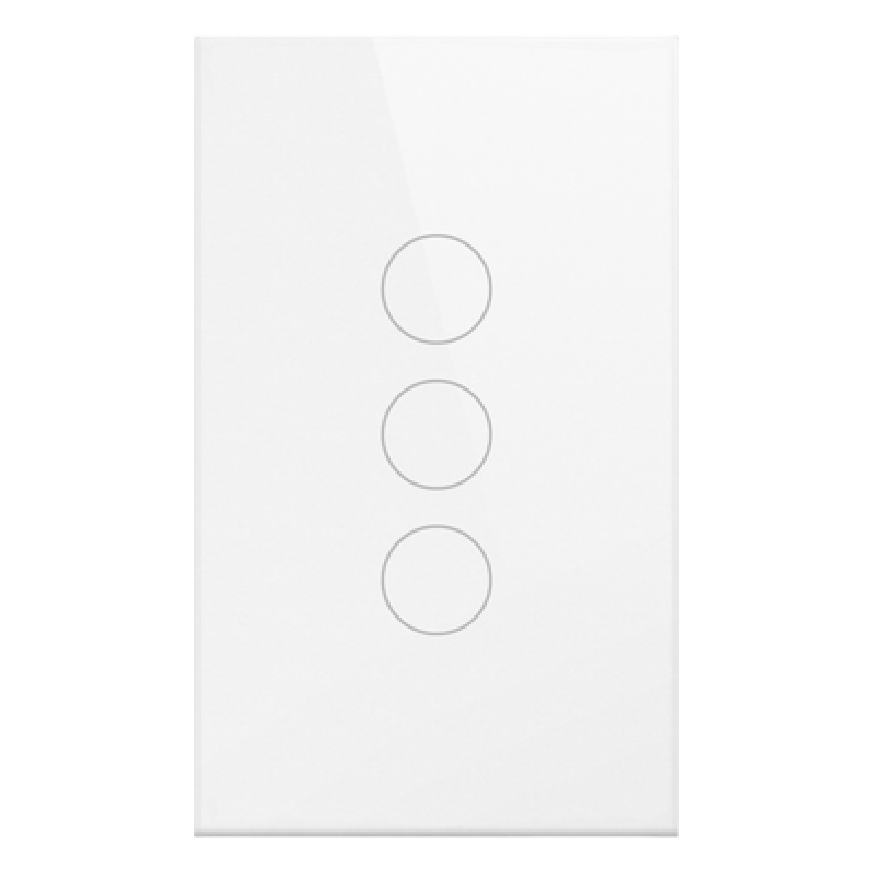 (Wifi) Apagador switch inalámbrico WIFI, control de 3 regresos de carga, 110V