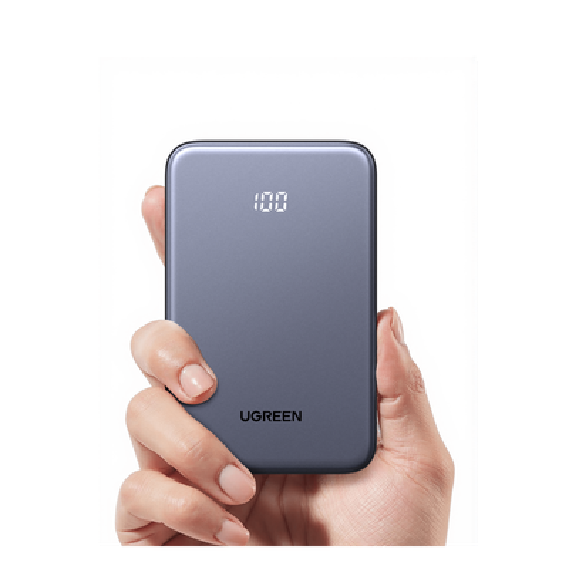 Power bank Ultradelgado 10000mAh / 20W Máximo / Puerto USB-C PD3.0 PPS / Puerto USB-A 22.5W / Batería Polímero de Litio / Pantalla Digital / Carga Rápida 3 Horas / Protocolos Múltiples / Protección