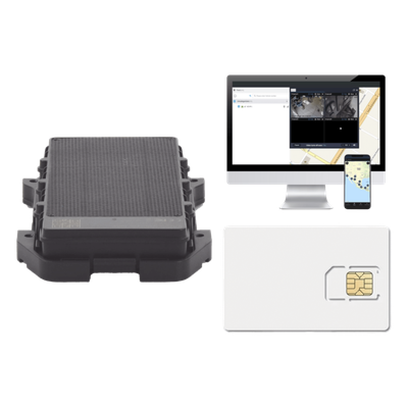 KIT Localizador 4G con carga solar / Semiautónomo / Rastreo de contenedores / Cajas de tráiler / Alarma de sabotaje audible / Incluye Licencia vitalicia EPCOMGPSCODE y SIM de datos SIM500MB2Y