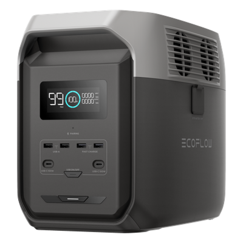 Estación de Energía Portátil / 1536 Wh / 4 Salidas CA 1800 W / 2 USB-C 100 W / Carga Solar 500 W / LiFePO4 / Wi-Fi y Bluetooth