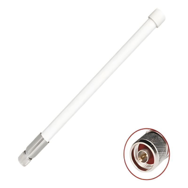 Antena Omnidireccional / Doble Banda 2.4 GHz y 5 GHz / Ganancia 7 dBi y 10 dBi / Exterior / Cobertura 360° / Polarización Vertical