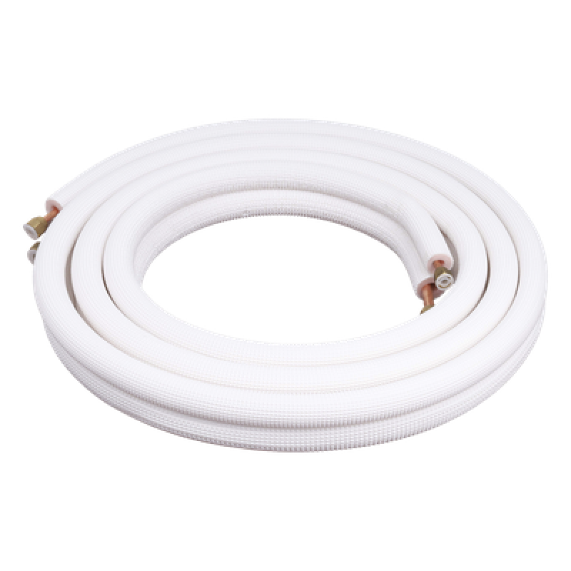 Kit de Tubería para Minisplit / Líneas 1/4" y 5/8" / Capacidad 2 a 3 Toneladas / Longitud 4 m (13.1 ft) / Aluminio con Puntas de Cobre