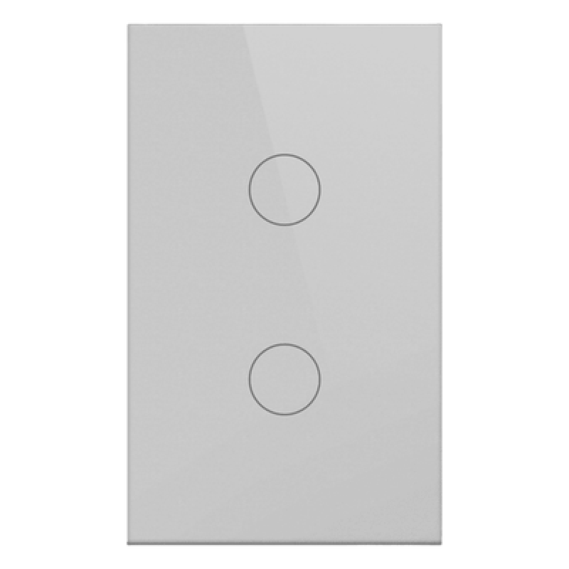 Apagador Inteligente ZigBee / 2 Gang / 800 W por Circuito / 100-250 V / Vidrio Templado / Neutro Opcional