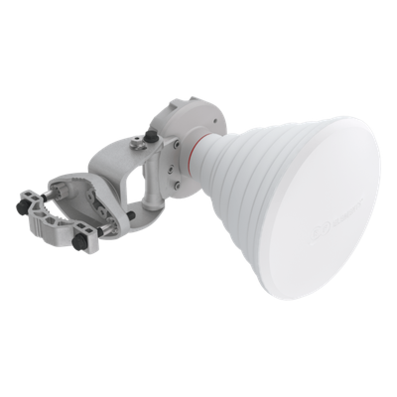 Antena Horn Simétrica / 4ta Generación / 5150-6700 MHz / 18 dBi / Haz 30° / IP55 / Poste 20-55 mm / Viento 160 km/h