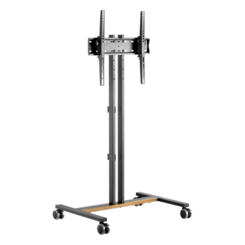 Soporte Móvil para TV / Hasta 55 Pulgadas / Carga 35 kg (77 lbs) / VESA 200x200 a 600x400 / Ruedas con Frenos / Altura Ajustable 4 Posiciones