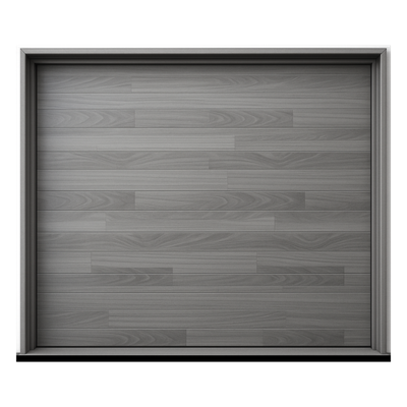 Puerta de Garage de Alta Calidad / Estilo Americano / Acabado Laminado PREMIUM / Color Gris / 12x8 Pies.