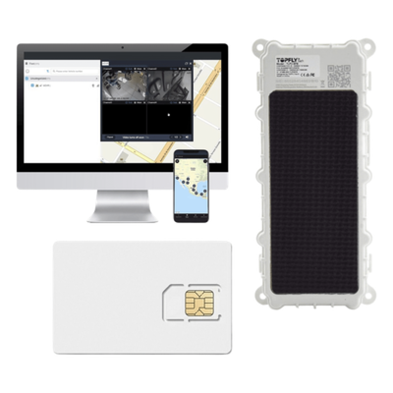 Dispositivo de Seguimiento de Activos / LTE Cat-M1/NB-IoT / IP67 / Batería 9600 mAh / Carga Solar / GPS/GLONASS/Galileo/Beidou