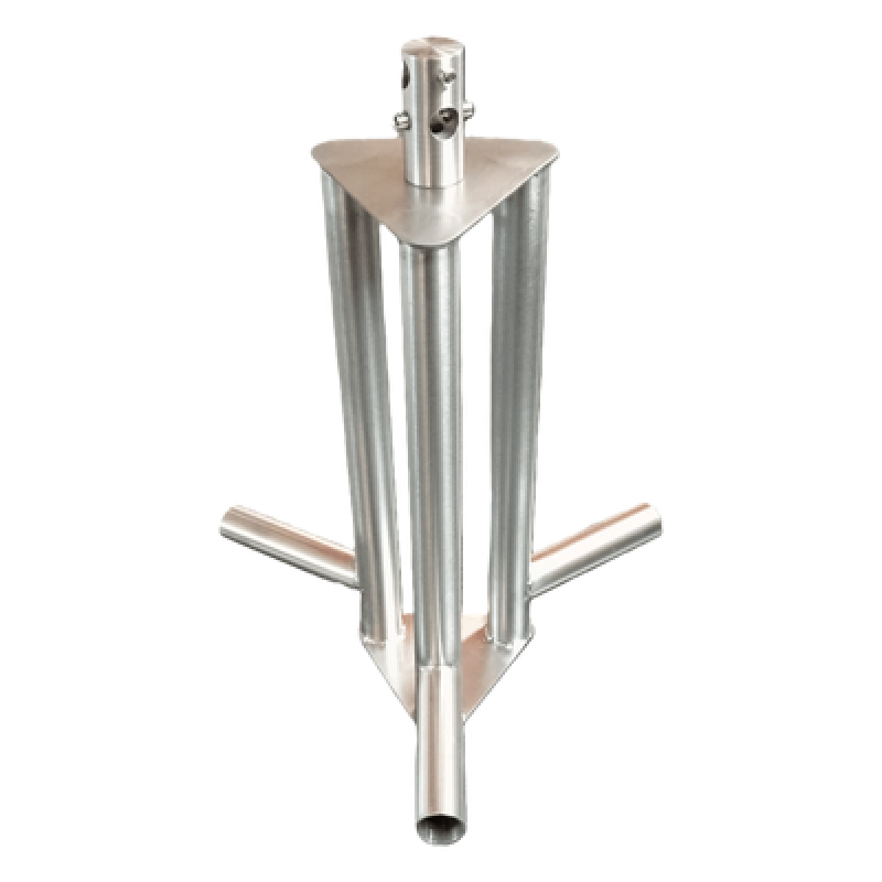 Electrodo de Acero Inoxidable / Diseño Delta / 18 A / Cilindro Equipotencial Autoconectable / Terrenos Corrosivos / 22 cm x 56.7 cm