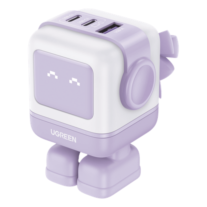 Cargador de Escritorio / 65W / 3 Puertos / 2 USB-C + 1 USB-A / PD 3.0 / QC 4.0 / GaN II / Pantalla LED