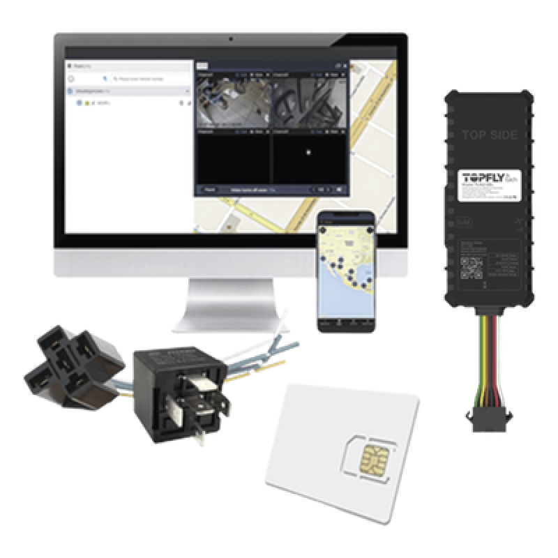 Kit Dispositivo TLW26BL para localización para vehículos / Conectividad 4G LTE y BLE 5.0 / Diferentes tipos de notificaciones / Corte y restablecimiento de energía / Relay + EPCOMGPSCODE + SIM500MB2Y