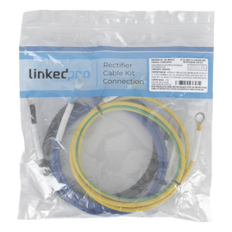 Kit de Cables de Conexión para Rectificador con OLT, 1.5 M (Compatible con rectificador LP-PSOLT-90A)