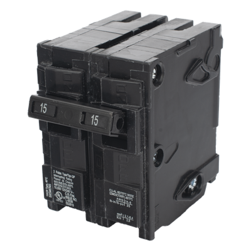 Interruptor automático enchufable tipo QP 2 polos, 15 amp