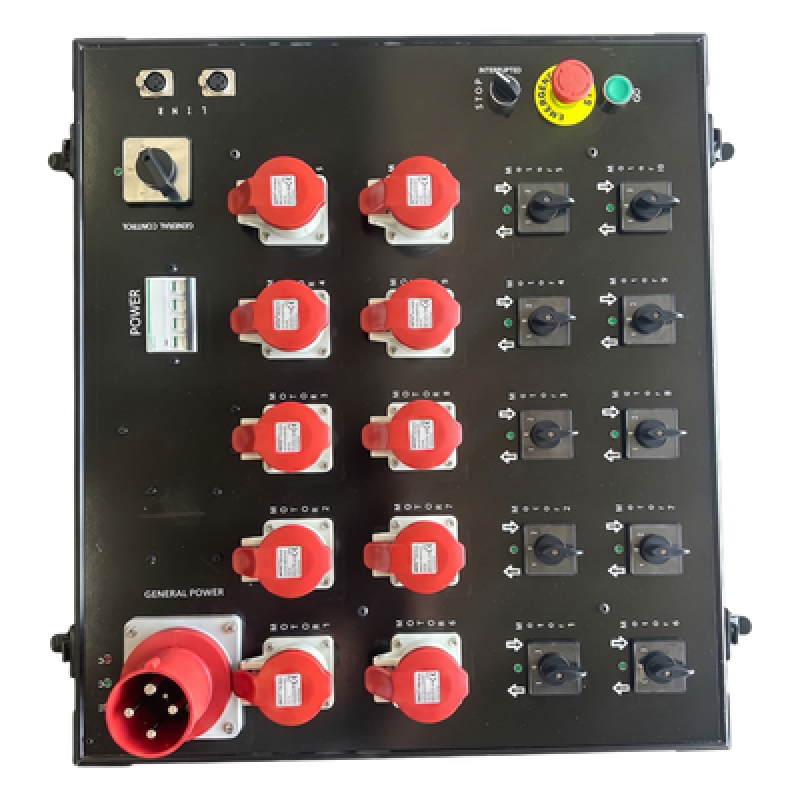 Controlador de Polipastos 10 Vías | Control Directo Trifásico 110V | Rack Touring Grade