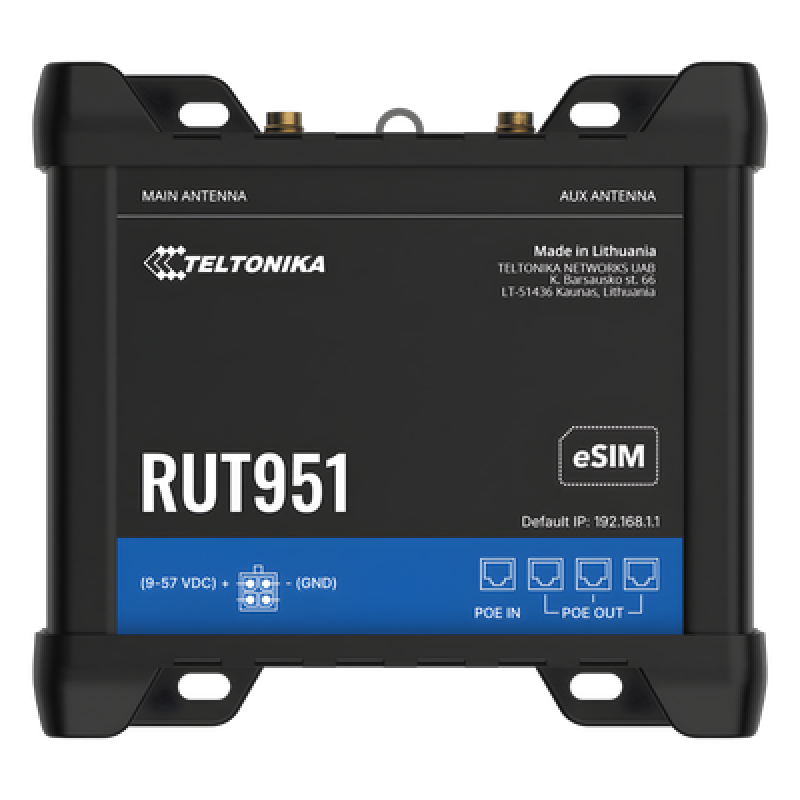 Router PoE 4G Industrial con VPNs Avanzadas / Dual SIM / Soporta eSIM / Gestión Remota (Opcional RMS)