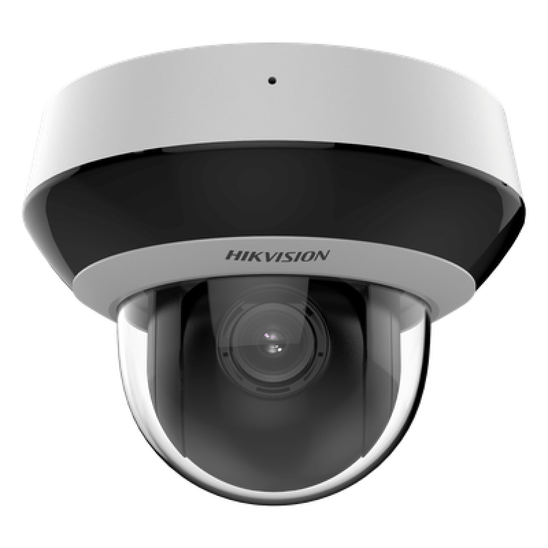 Mini Domo PTZ IP 4 Megapixel / 4X Zoom / Micrófono y Bocina Integrada / ACUSENSE / H.265+ / 20 mts IR EXIR / WDR / PoE / IK10 / IP66 / DarkFighter / / Micro SD