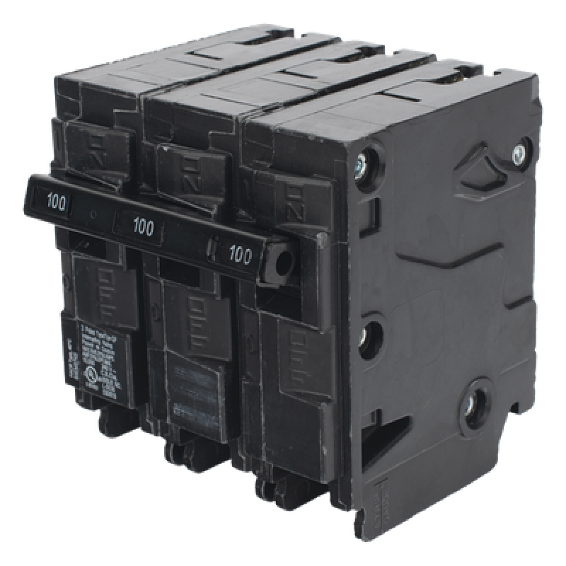 Interruptor automático enchufable tipo QP 3 polos, 100 amp.