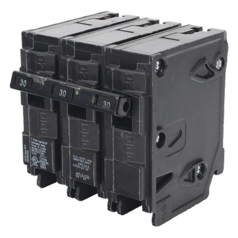 Interruptor automático enchufable tipo QP 3 polos, 30 amp