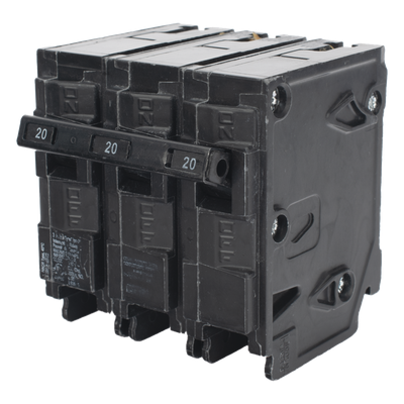 Interruptor automático enchufable tipo QP 3 polos, 20 amp