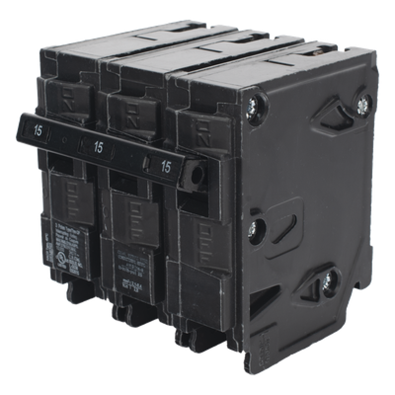 Interruptor automático enchufable tipo QP 3 polos, 15 amp