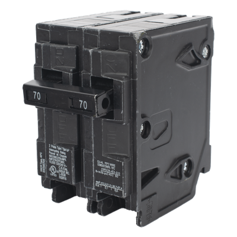 Interruptor Automático Enchufable / 2 Polos / 70 A / 120/240 V AC / 10 kAIC / Tipo QP