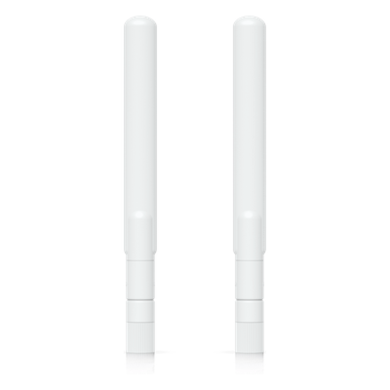 Par de Antenas Omnidireccionales Ideales para el UK-Ultra. Incluye dos Antenas de Doble Banda con 3 dBi en 2.4 GHz y 4 dBi en 5 GHz